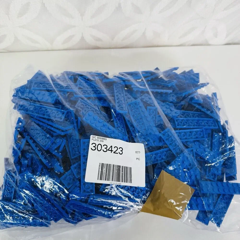 LEGO 2x8 Blue Plate‎ 303423 Brick 3034 Lot Approximately 2lbs